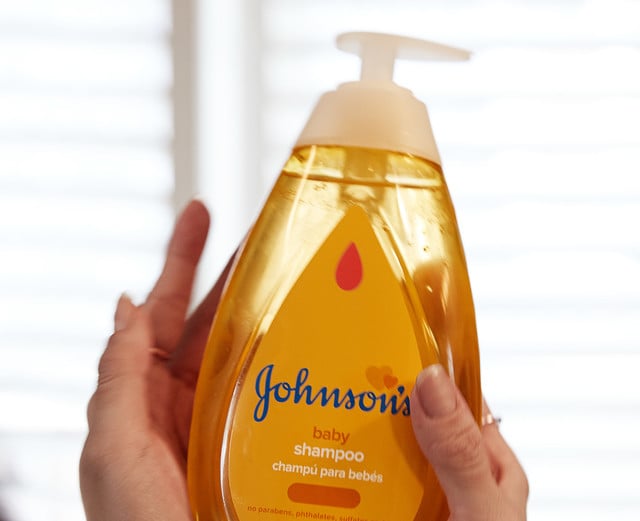 Johnson’s® Baby Powder for adults on counter